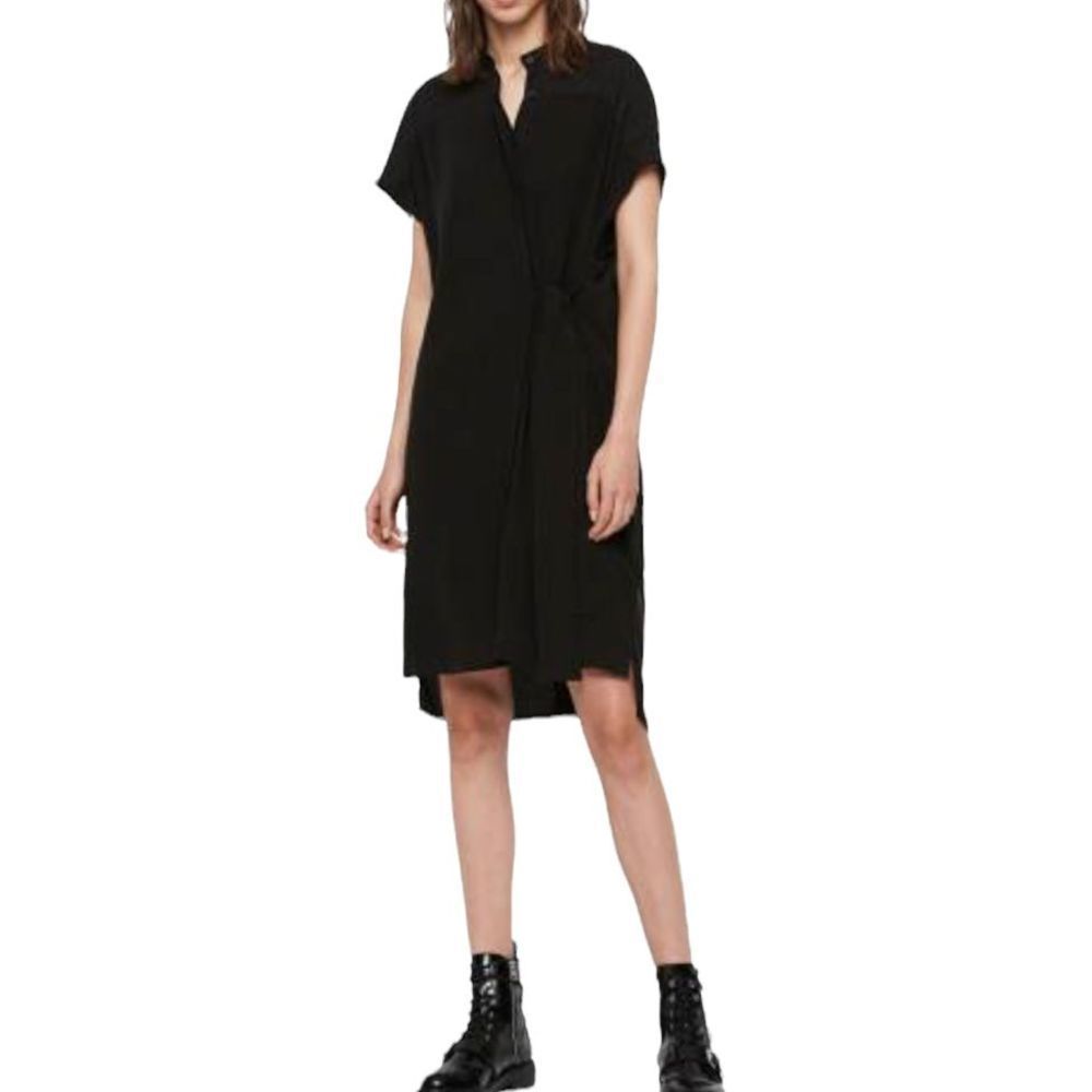 Beautiful silk Allsaints Willow Dress Black XS
